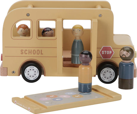 Little dutch - schoolbus met poppetjes fsc