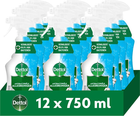 Dettol allesreiniger spray cotton 750ml - 12 stuks - voordeelverpakking