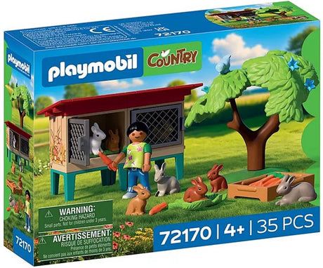 Playmobil country konijnenhok speelset boerderij dieren 72170.