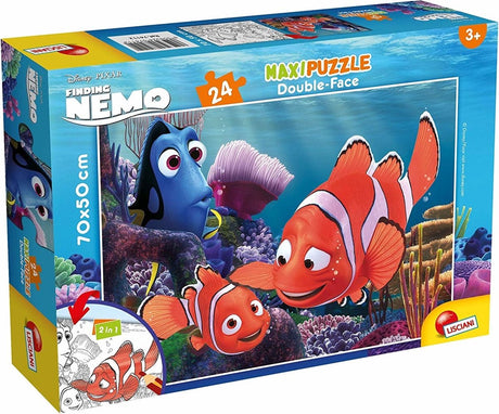 Lisciani - nemo - double face - puzzel maxifloor - 24 stukjes