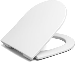 Plieger milano toiletbril - d-vorm wc bril - duroplast - wit - met deksel - softclose - quick release