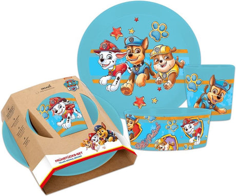 Koziol bio circulair set beker schaal en bord paw patrol - blauw