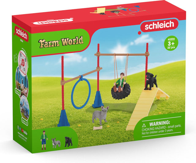 Schleich farm world - speelplezier voor honden - speelfigurenset - kinderspeelgoed voor jongens en meisjes - 3 tot 8 jaar - 18 onderdelen