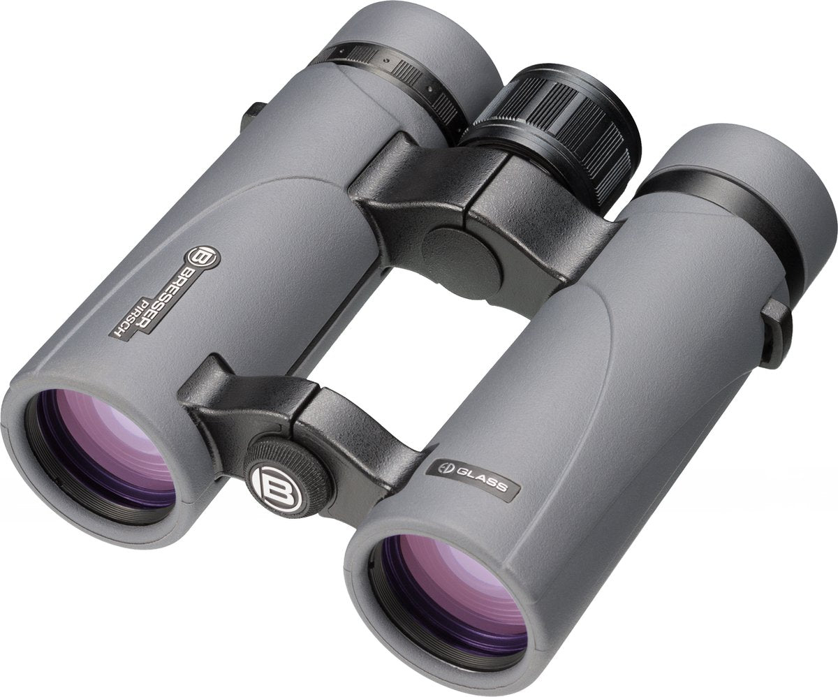 Pirsch ED 10x34 verrekijker met fasecoating grijs