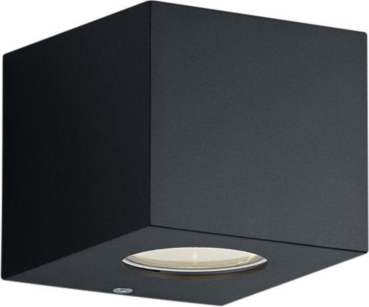 Rl live your light reality cordoba - wandlamp - zwart mat - incl. 2x smd 2w - buitenverlichting - ip44