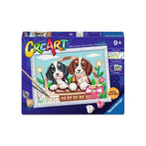 Ravensburger creart serie d honden in een mandje