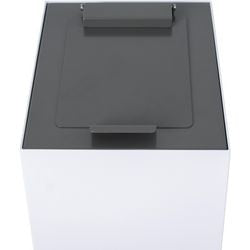 V-part deksel 31196227 gegalvaniseerd staal, gepoedercoat grijs