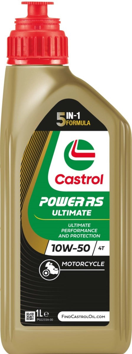 Castrol Oil Rs Racing 4T 10W-50 flaske til 1 liter