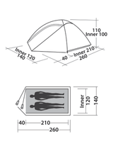 Easy Camp Meteor 200 Tent Green