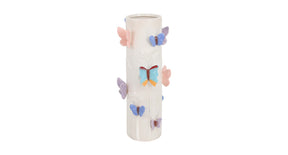 Vase ceramic 16.8x16.8x39.5cm mixed colors