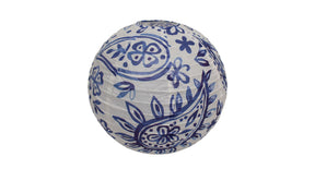 Lampion printing paper 30x30x30cm blue white