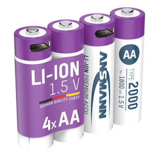 Abi usb oplaadbare batterijen aa met oplaadkabel