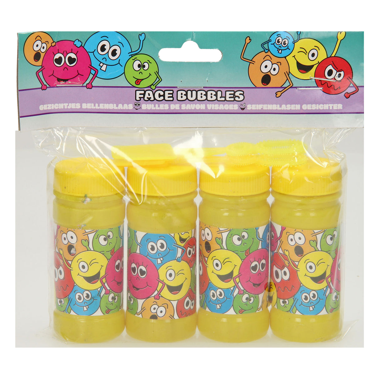 Duckiez bellenblaas lachgezicht, 4x50ml