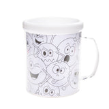 Duckiez kleur je eigen beker smiley 10 cm | 24 stuks