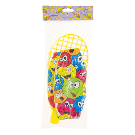 Duckiez racket met tapbal lachgezicht