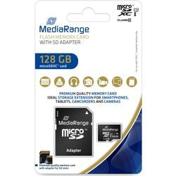 Microsdxc-kaart mediarange mr945 128 gb zwart