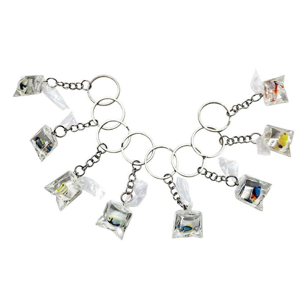 Duckiez sleutelhanger vis in kom