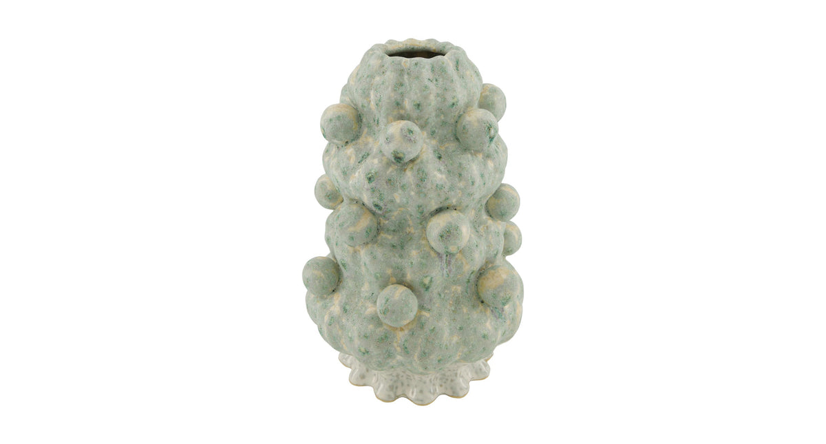 Vase ceramic 20x20x30cm green multi