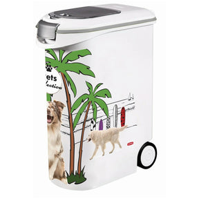 Curver container voor het opslaan van levensmiddelen 20kg petlife 54l