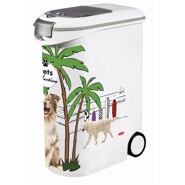 Curver container voor het opslaan van levensmiddelen 20kg petlife 54l