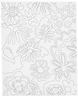 Creativ company schildercanvas met print bloemen - 24x30cm