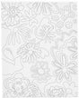 Creativ company schildercanvas met print bloemen - 24x30cm