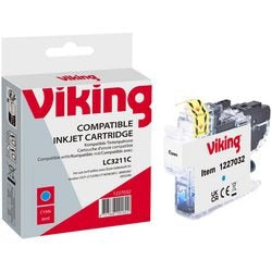 Inktcartridge viking lc3211cy compatibel cyaan