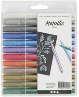 Creativ company metallic markers, 12st.