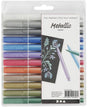 Creativ company metallic markers, 12st.