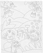 Creativ company schildercanvas met print bloemenlandschap - 24x30cm