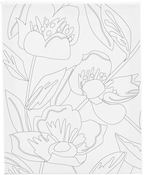 Creativ company schildercanvas klaproos 24x30 cm - creatief speelgoed.