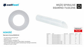 Cellfast zuig-drukslang voor pompen 25mm x 25mb kleurloze energie-flex