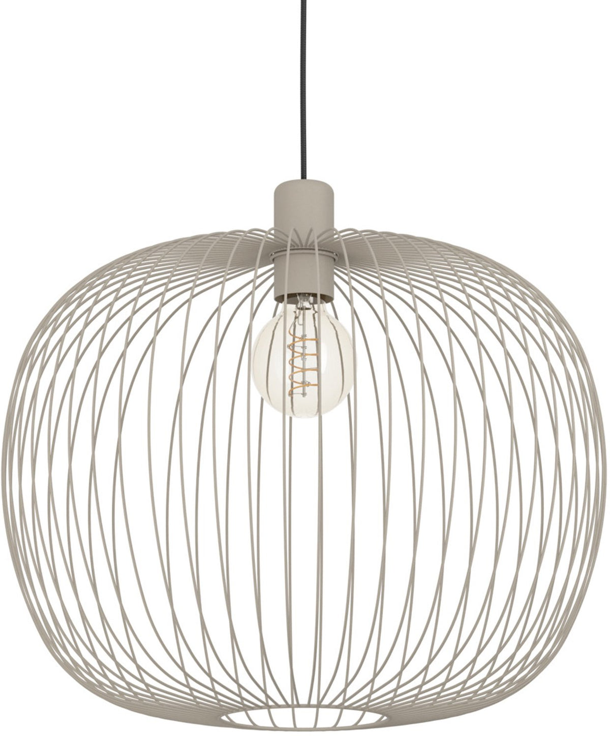 Eglo lodods hanglamp - e27 - ø 45 cm - zandkleur beige