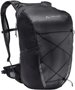 Vaude uphill air 24 backpack unisex black >70% recycled materiaal