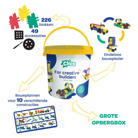 Clics bouwblokken - bouwset 10in1