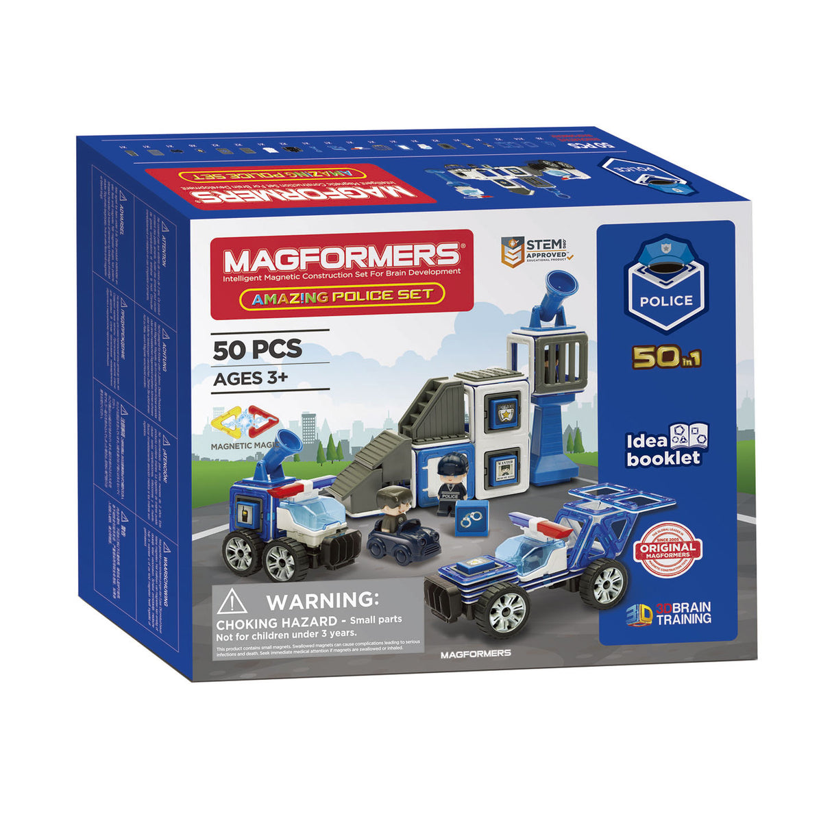 Magformer S.T.E.M. Set di polizia straordinario, 50dlg.