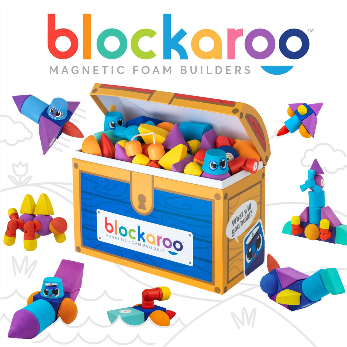 BlockAroo magnetna pena blokira zakladniško škatlo, 100dlg.