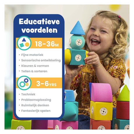 Blockaroo magnetische foam blokken, 60dlg.
