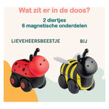 Magimals wheely insects box-interactieve magnetische dieren op wielen (6 stuks). leuk en creatief speelgoed, perfect voor in bad of onderweg!