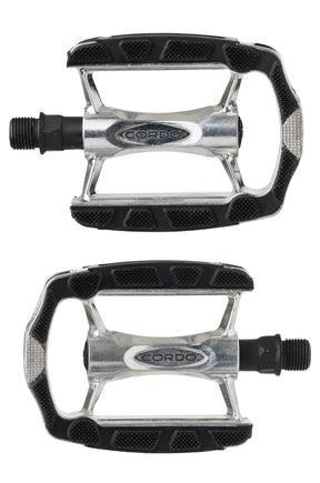 Ty cordo trekking pedalen anti-slip aluminium - zilver