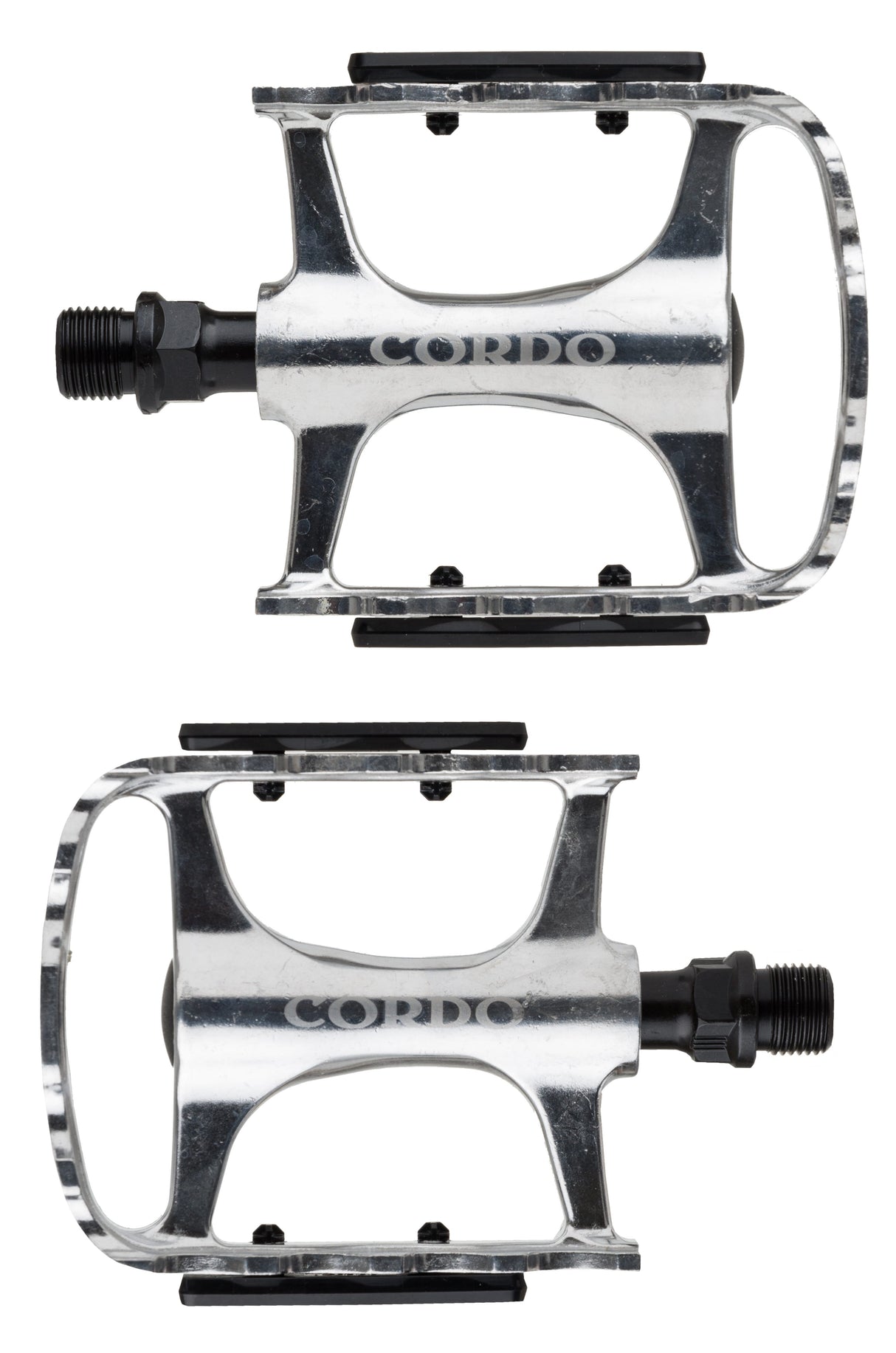 Cordo trekking pedalen aluminium - zilver