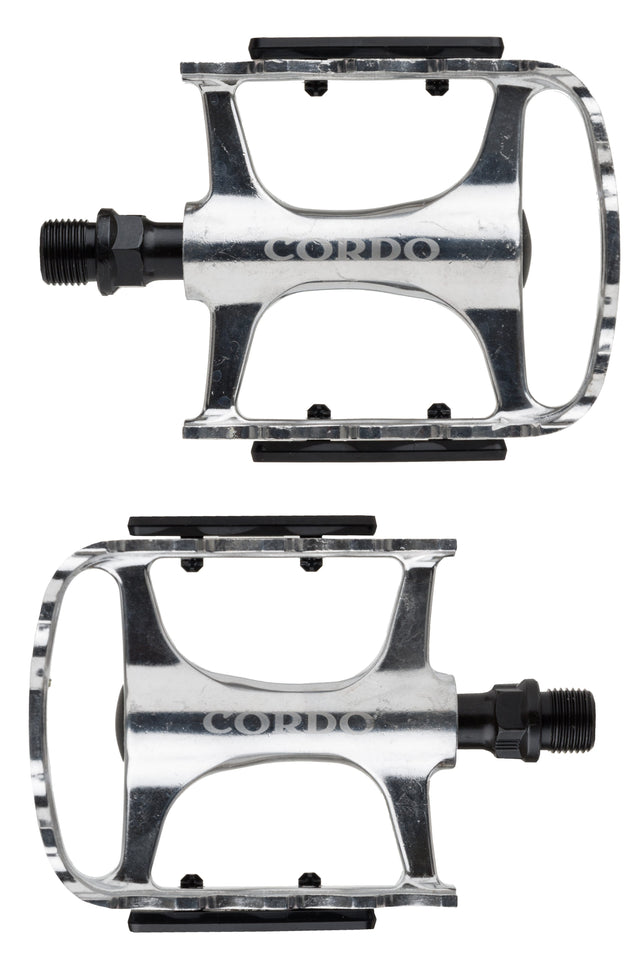 Cordo trekking pedalen aluminium - zilver