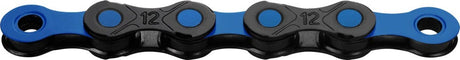 Kmc ketting dcl12 waxed 12 speed 126 links zwart blauw incl. missinglink - 125864