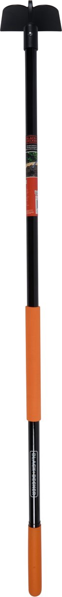 Black+decker schoffel met steel - 146 x 16 x 14,5 cm - 990 gram - landhak - onkruid wieden en grond cultiveren - zwart oranje
