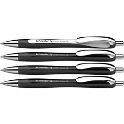 Schneider schrijfwaren schneider balpen - slider rave trend - penpunt xb - assorti doos 3 + 1 gratis - s-132584