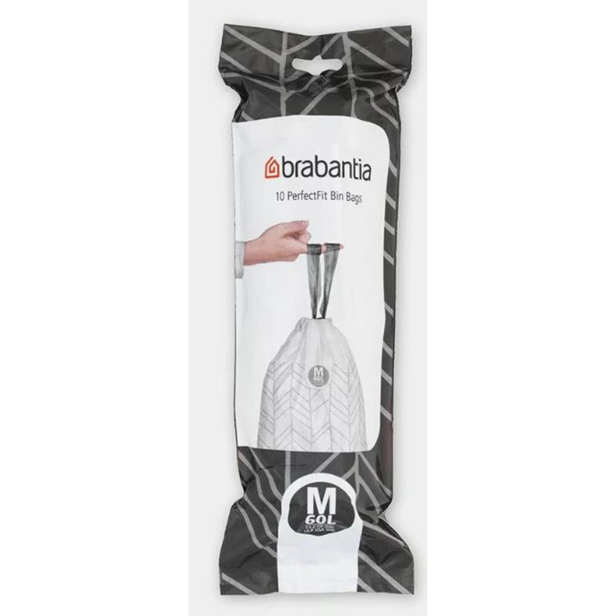 Brabantia perfectfit afvalzak met trekbandsluiting - 60 l - code m - 10 stuks