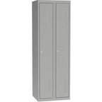 Garderobekast a10080.09 grijs metaal 500 mm x 600 mm x 1800 mm (d x b x h)