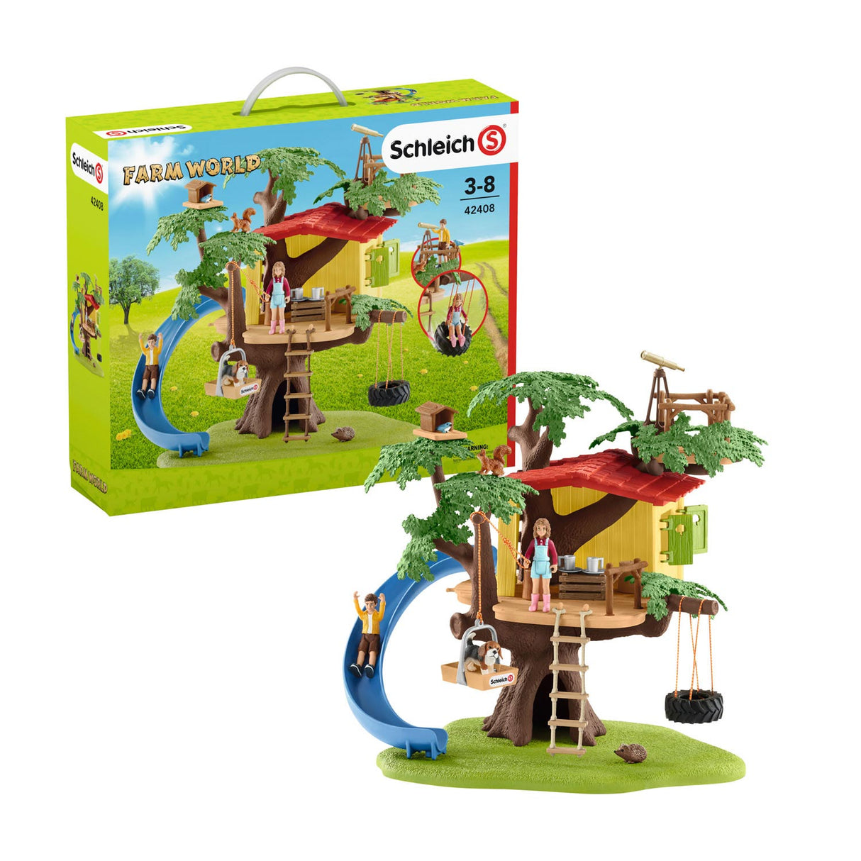 Schleich Bauerenhaff Welt Boomhut 42408