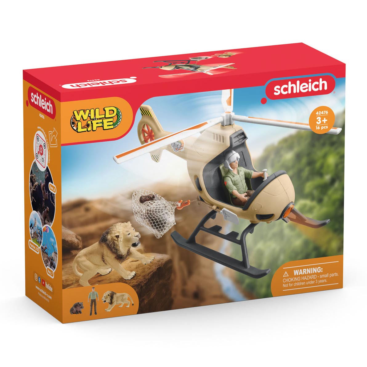 Schleich Wild Life Rescue Hubschrauber für Tiere 42476