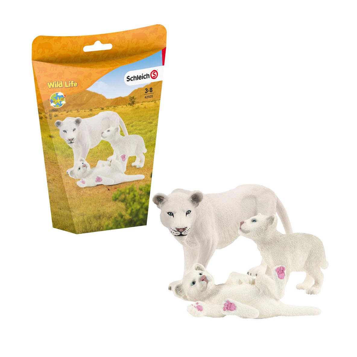 Schleich Wild Life Mother Leeuw con Cubs 42505